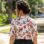 Camisa florida Off White- Bazar Desapego 🌸